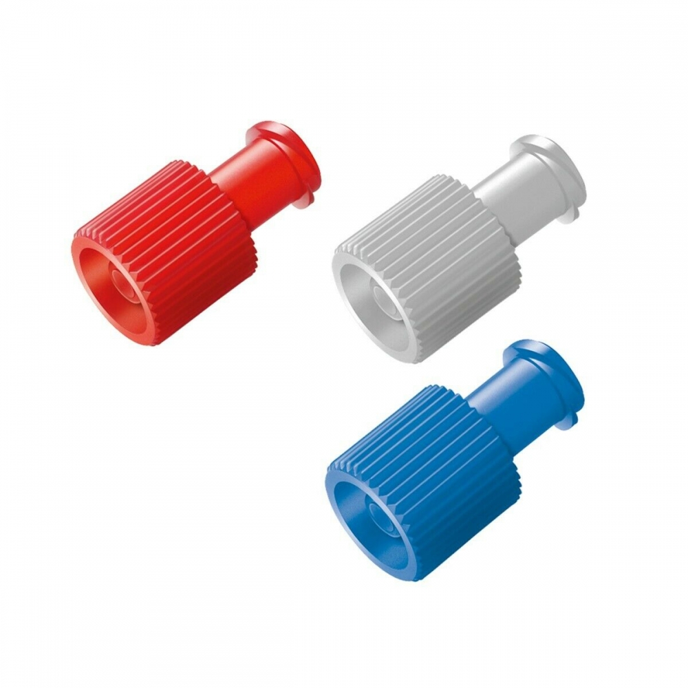 Combi Stoppers Luer Lock Pack of 100  Blue