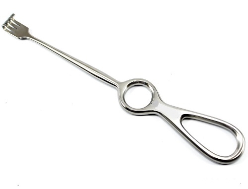 KOCHER Retractor 3 Prongs Semi-Sharp 22 cm