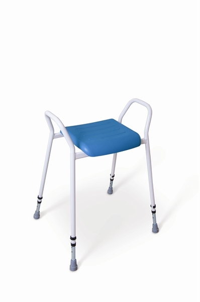 PU Perching Stool With  Steel Arms