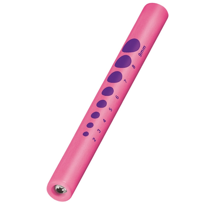 Pupil Gauge Disposable Penlight Hot Pink 