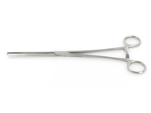 BOZEMANN Dressing & Cotton Swab Forceps Straight 26 cm