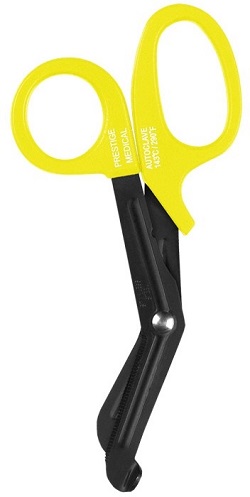 Premium Fluoride Scissors - revolutionary Fluoride coating that provides a non-stick surface Neon Yellow 14 cm