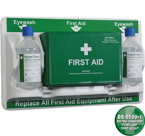 BS Compliant First Aid And Eye Care Station		  