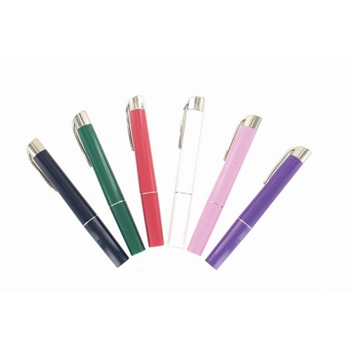 White Pen Torch Reusable With Batteries