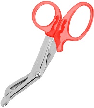 Nurse Utility Scissors - Frosted Red 14 cm Autoclavable 143C