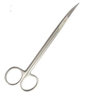 KELLY Gynecological & Abdominal Scissors Curved 18 cm