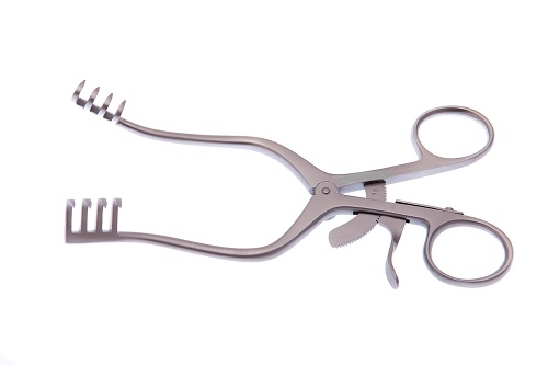 MOLLISON Retractor 4:4 Prongs Sharp 16.5 cm