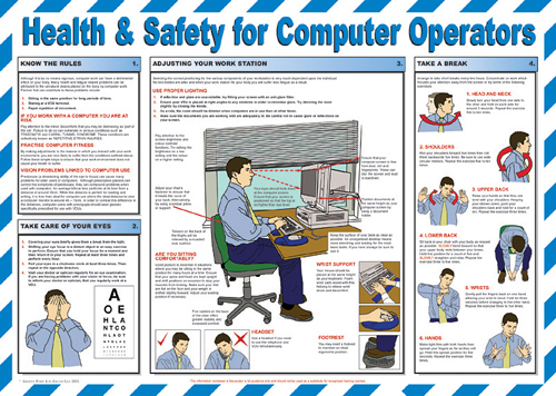 Health and Safety Computer Operators Poster