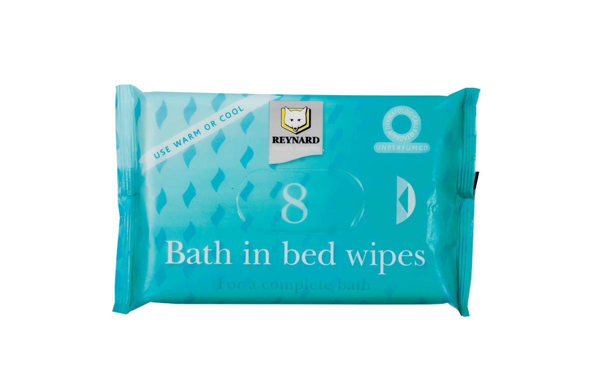 Bath In Bed Wipes - Carton of 24 packs  each containing 8 wipes