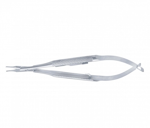 BARRAQUER Micro Needle Holder Curved 13 cm