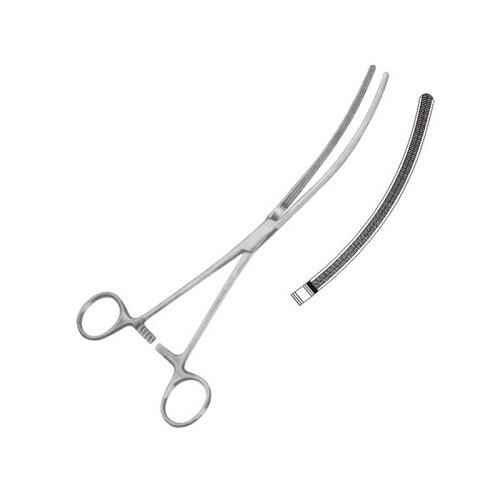 DOYEN Intestinal Clamp Forceps Curved 23 cm