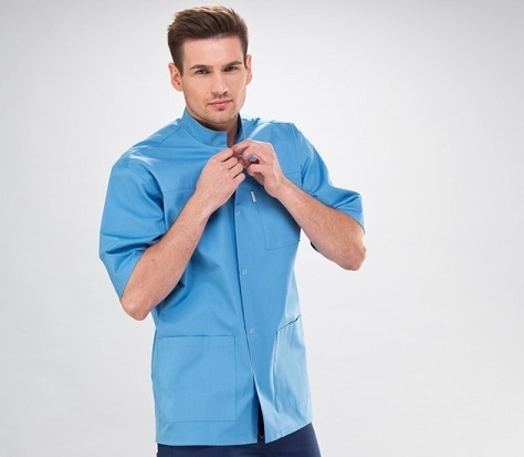 Mens Healthcare  Work Tunic In Hospital Blue  