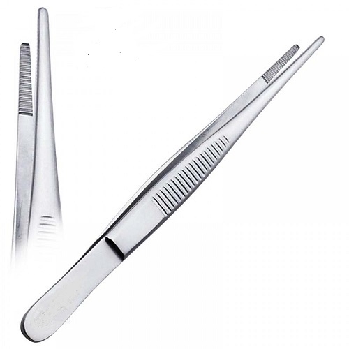 Standard Dressing Forceps Serrated Jaws 11 cm