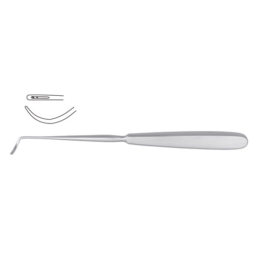 DESCHAMPS Ligature Needle Sharp Left 28 cm