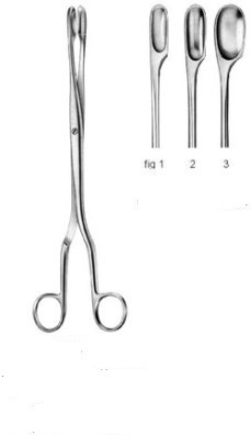 WINTER-NASSAUER Placenta & Ovum Forceps Straight fig 3 28 cm