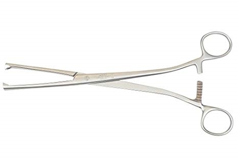 MUSEUX Vulsellum Forceps 3:3 Teeth 13.0mm Curved 26 cm